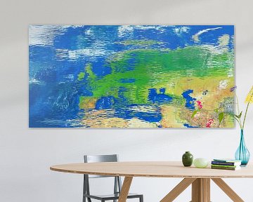 Water reflection map Europe by Frans Blok - photos, art and other wall decoration