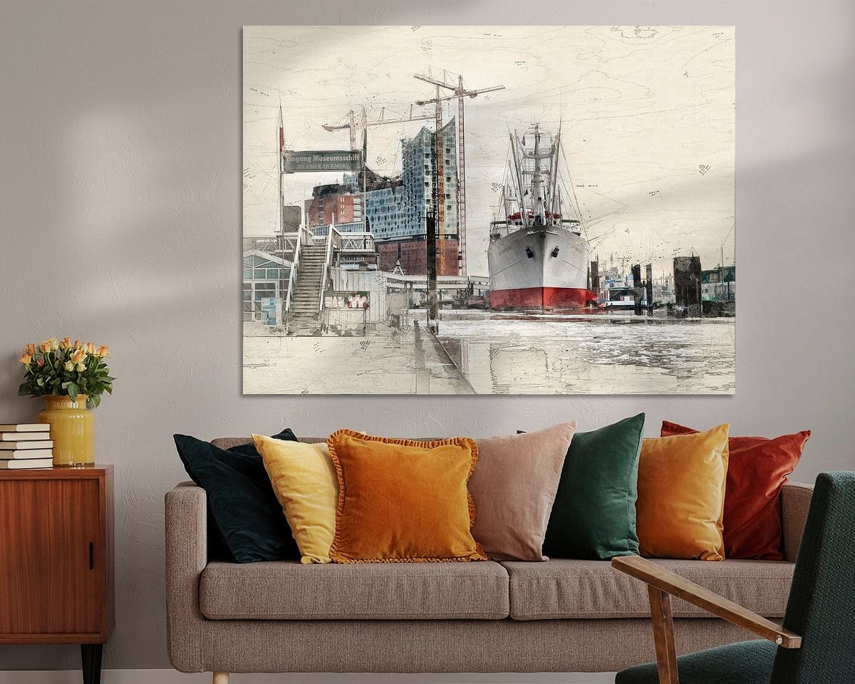 Example of the artwork in a room