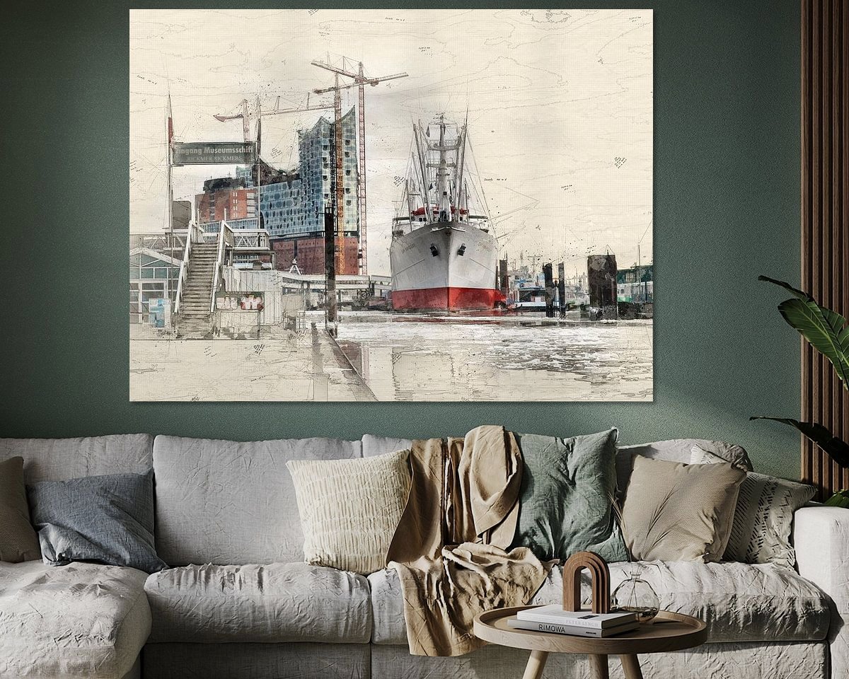 Example of the artwork in a room
