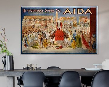 Altes Plakat für die Oper Aida