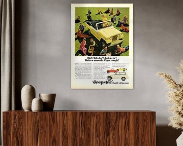 Jeep Jeepster Convertible Werbung 1967 von Atelier Liesjes