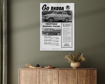 Publicité pour la Skoda Octavia Sedan et Combi 1962 sur Atelier Liesjes