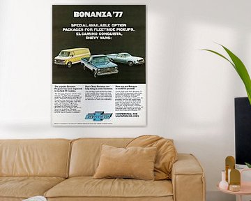 Chevrolet Truck Bonanza Program Models reclame 1977 van Atelier Liesjes
