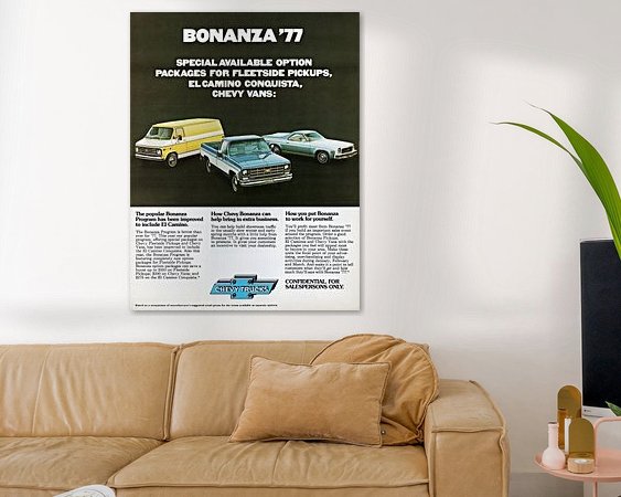 Example of the artwork in a room