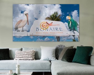 Bonaire welcoming board by Ivana Luijten