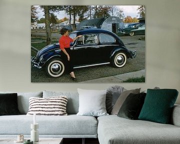 Vintage foto VW Kever 1956 van Jaap Ros