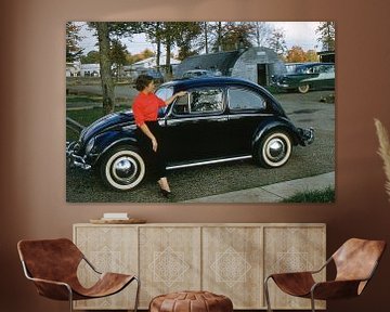 Vintage foto VW Kever 1956 von Jaap Ros