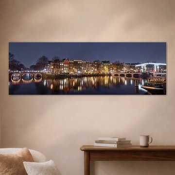 Amstel bij nacht 3x1