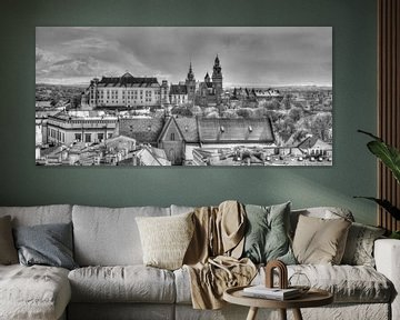 Le château de Wawel et les toits de la vieille ville