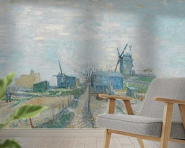Vincent van Gogh, Montmartre Mühlen und Gemüsegärten