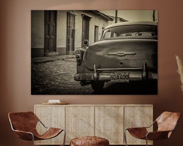 Voiture ancienne dans les rues de La Havane, Cuba sur Original Mostert Photography