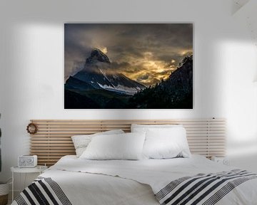 Matterhorn bij zonsondergang Zermatt von Cathy Janssens