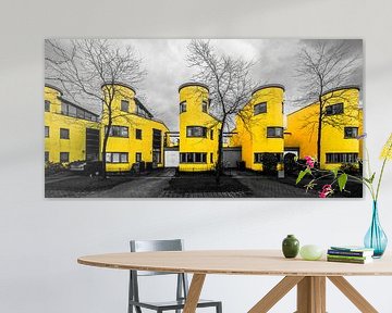 We all live in a yellow home (zwart-wit en geel)