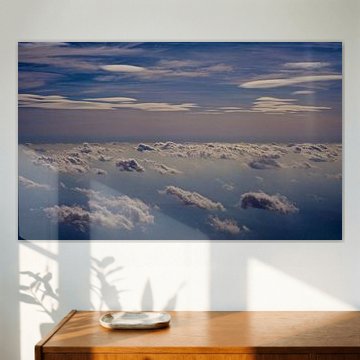 wolken über die niederländische nordseeküste