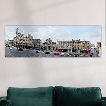 Edinburgh Victoria Street Panorama von Panorama Streetline