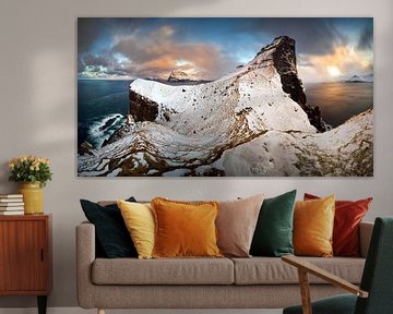 Kallur winter panorama van Wojciech Kruczynski