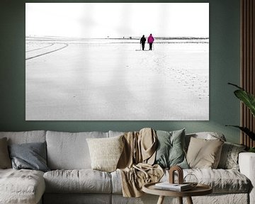 Tegenlicht op het strand van Texel / Backlight on Texel beach! van Justin Sinner Pictures ( Fotograaf op Texel)