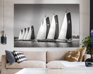 Start sailing race with skûtsjes by ThomasVaer Tom Coehoorn