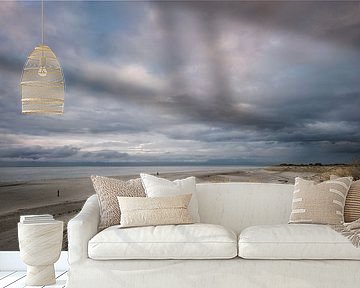 Alleen op het strand