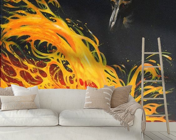 Example of the artwork in a room