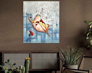 Example of the artwork in a room