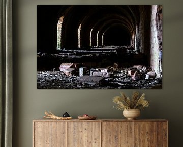 Industrielle Details einer verlassenen Ziegelsteinfabrik von Fotografiecor .nl