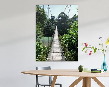 jungle bridge Sumatra by Myrthe Visser-Wind