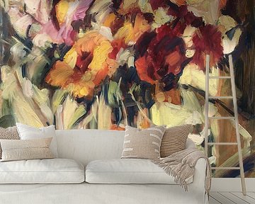 Gerberas in vase by Nop Briex