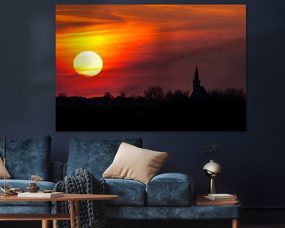 Example of the artwork in a room