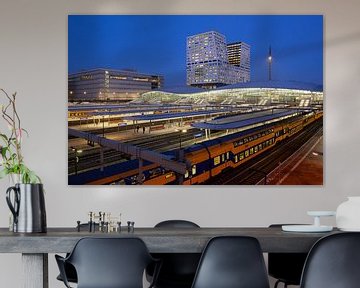 Utrecht Central Station and city offices 