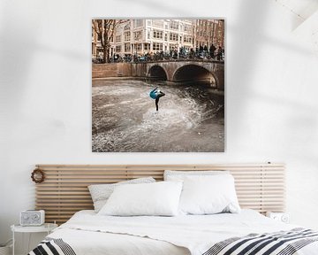 Figure skating on the Amsterdam canals sur Brian Sweet