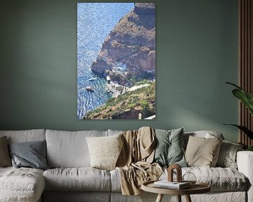 Old Harbour Thira by Jibit Ermin