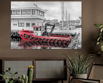 Boat in the port of Stavanger. by Tony Buijse