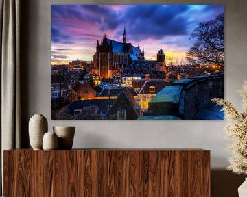 Hooglandse Kerk at dawn by Eric van den Bandt