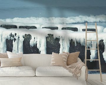 Ice-covered Groins