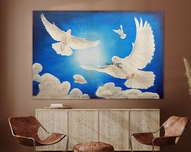Example of the artwork in a room