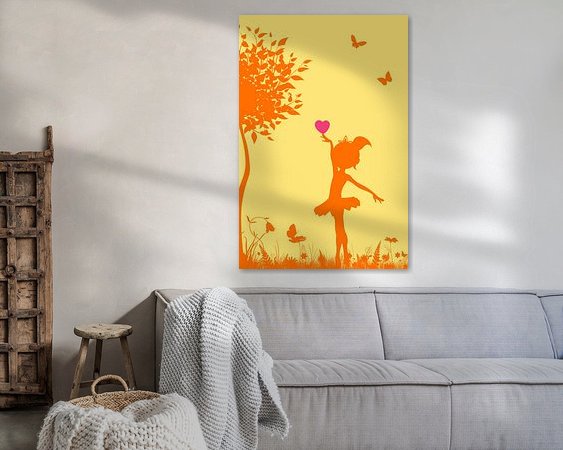 Example of the artwork in a room