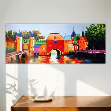 Gemälde Amersfoort Koppelpoort - Amersfoort Stadtbild von Kunst Laune