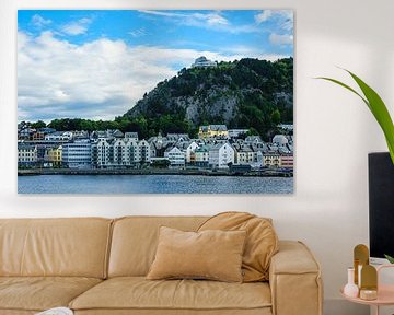 View to Alesund in Norway by Rico Ködder