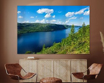 View to the Varangerfjord in Norway van Rico Ködder