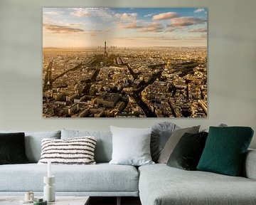 Zonsondergang Parijs - Uitzicht Tour Montparnasse - 4 van Damien Franscoise