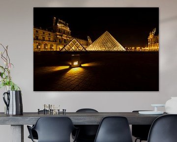 Museum Louvre at night - Paris - 1 by Damien Franscoise