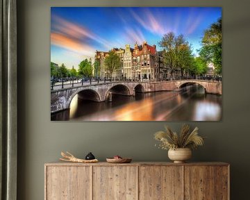 Keizersgracht LE zonsondergang by Dennis van de Water