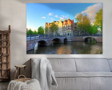 Keizersgracht bruggen Amsterdam by Dennis van de Water
