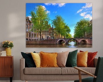 Herengracht Amsterdam in de lente von Dennis van de Water