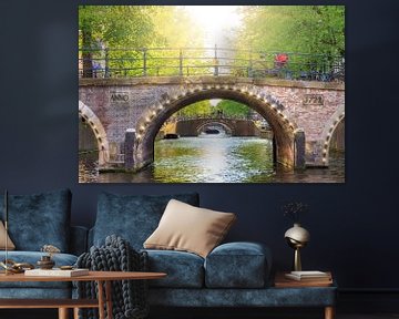 Amsterdam bridges in spring by Dennis van de Water