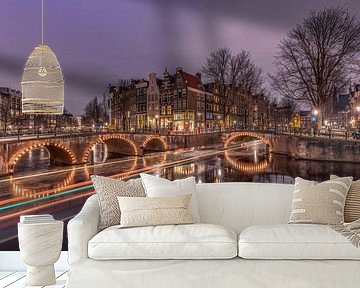 Keizersgracht Amsterdam tijdens de avond.