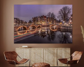 Keizersgracht Amsterdam during the evening. by Dennisart Fotografie