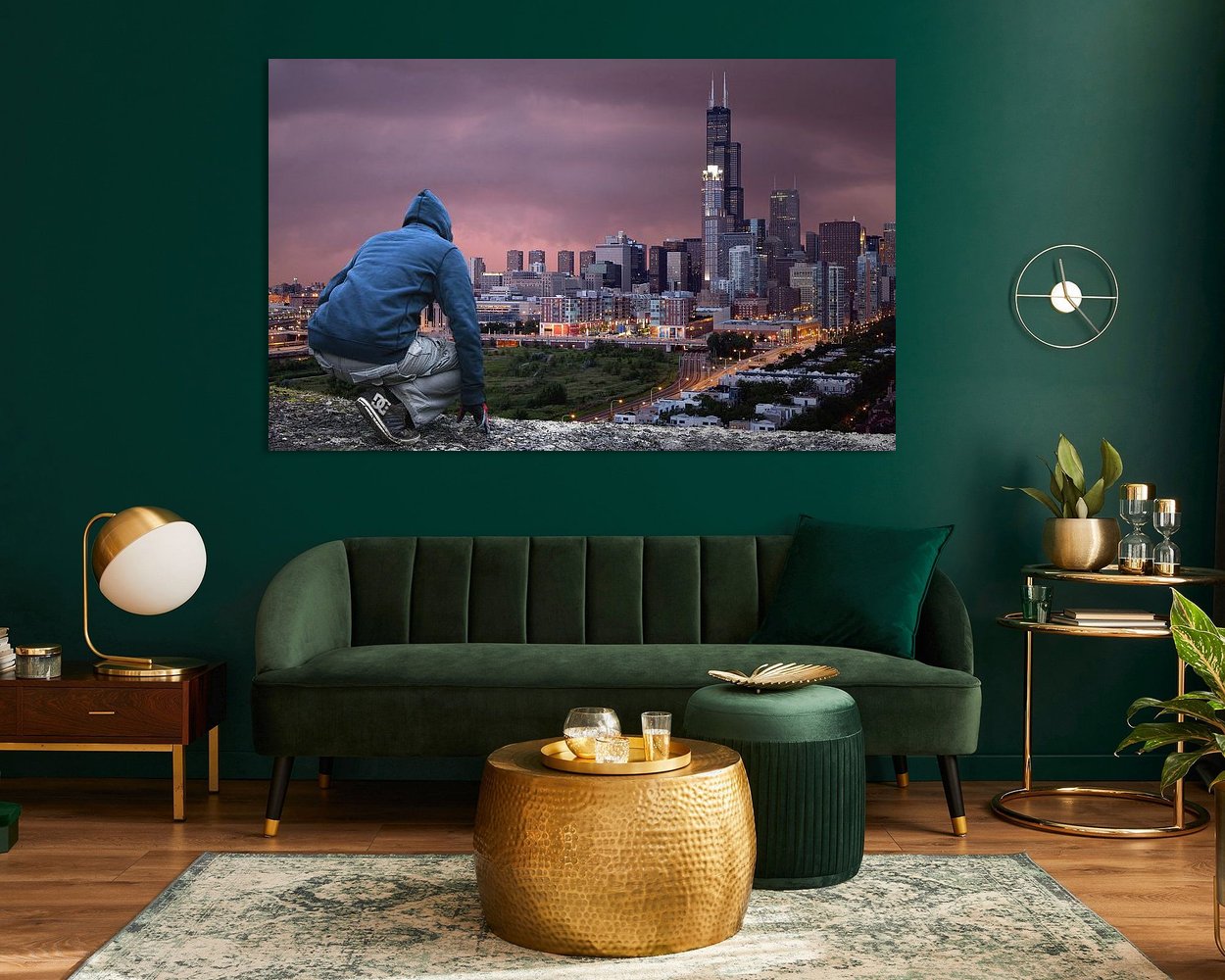 Example of the artwork in a room