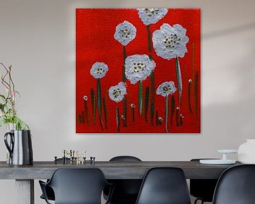 Bloemen mini-canvas